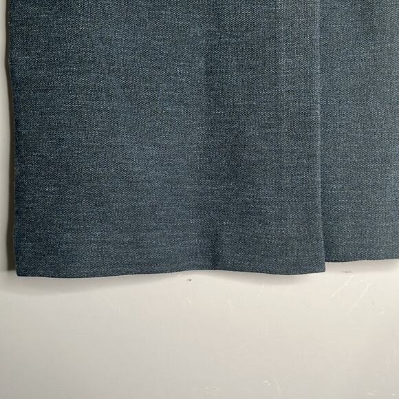 Loft Navy Blue Wrap Skirt Gold Button Detail Size 2 - Picture 3 of 9